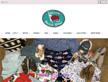 Tablet Screenshot of lazyjranchwear.com